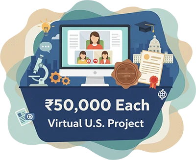2nd and 3rd place winners ₹50,000 with virtual U.S. project